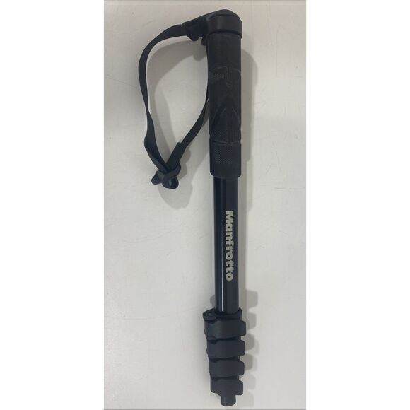 Manfrotto Monopod Mmcompact-bk Aluminum Compact Lightweight 15”-53” Headless - Picture 1 of 4